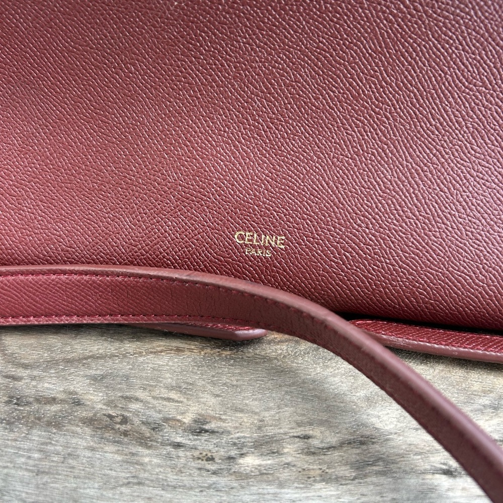 Authentic Celine Grained Calf Skin Mini Belt Tote… - image 7